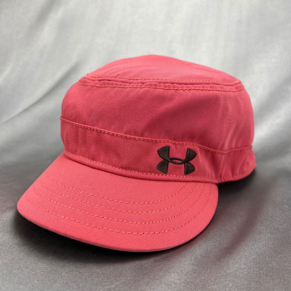 Under‎ Armour Womens Pink HeatGear Military Cadet Cap Hat Adjustable OSFA 204458
